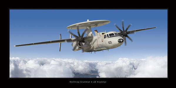 E-2d Hawkeye Framed Prints Poster featuring the photograph Northrop Grumman E-2D Hawkeye by Larry McManus