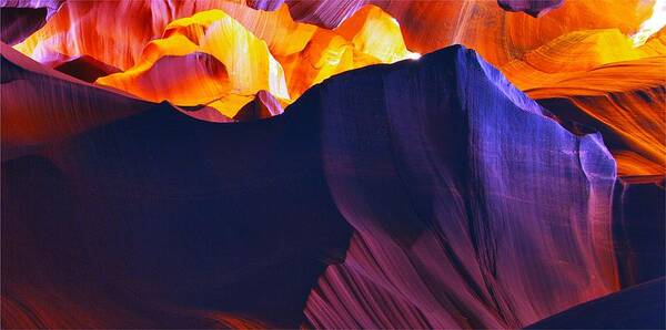 Antelope Canyon Poster featuring the photograph Somewhere in America Series - Antelope Canyon by Lilia S