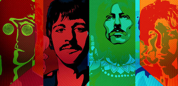 Details about   The Beatles Psychedelic Trippy METAL Poster Art Print Plaque Gift 