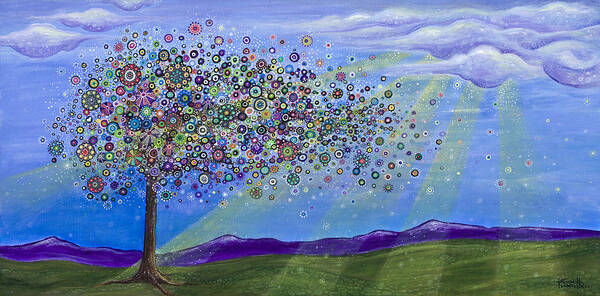Tree Poster featuring the painting Tree of Life by Tanielle Childers