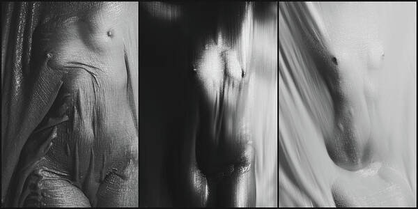 Fine Art Nude Poster featuring the photograph Untitled by Bogdan Bousca