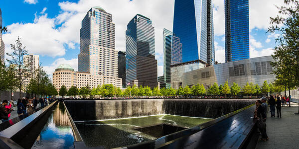 World Trade Center Poster featuring the photograph World Trade Center - South Memorial Pool by Chris McKenna
