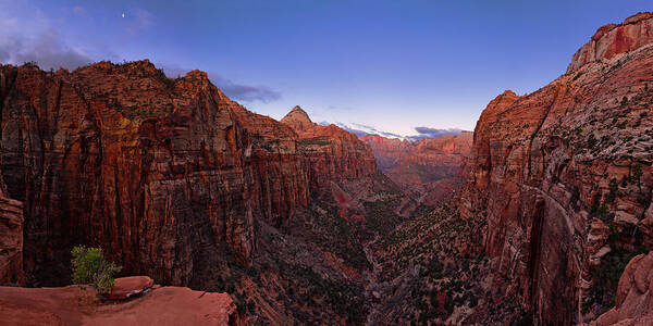 Chad Dutson Poster featuring the photograph Zion's Twilight by Chad Dutson