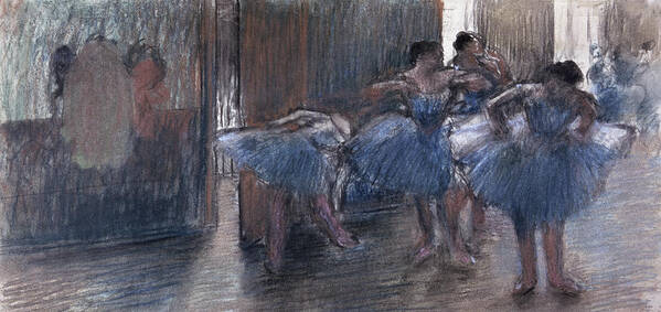 Dancers (pastel) By Edgar Degas (1834-1917) Poster featuring the painting Dancers by Edgar Degas