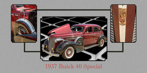 1937 Buick 40 Special Poster featuring the photograph 1937 Buick 40 Special 5541.28 by M K Miller