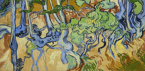 Dutch Poster featuring the painting Tree roots #5 by Vincent van Gogh