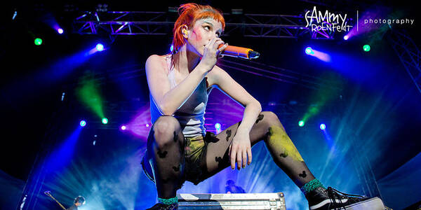 Hayley Williams Poster featuring the digital art Hayley Williams #7 by Super Lovely