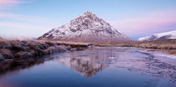 Scotland Poster featuring the photograph A colourful dawn in Glencoe by Stephen Taylor