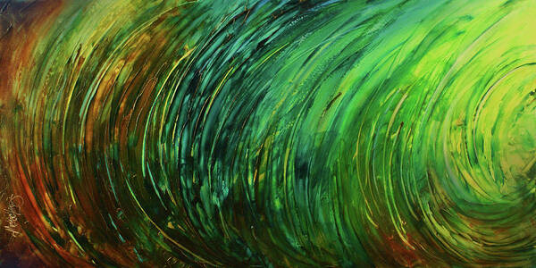 Motion Poster featuring the painting Abstract design 106 by Michael Lang