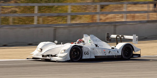 Darin Volpe Motorsports Poster featuring the photograph In The Lead - Acura ARX-02 Number 66 at Laguna Seca Raceway by Darin Volpe