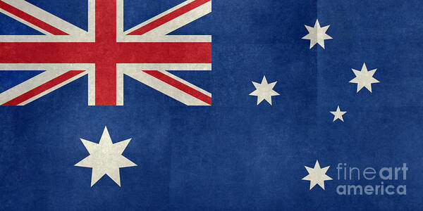 Australia Poster featuring the digital art Australian flag by Sterling Gold