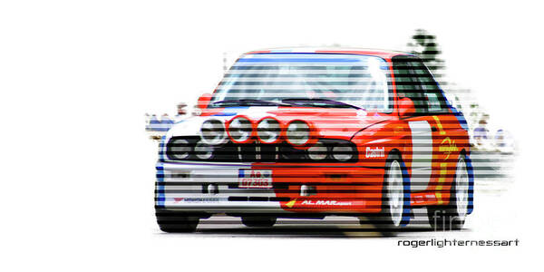 Bmw Poster featuring the digital art BMW M3 Group A by Roger Lighterness