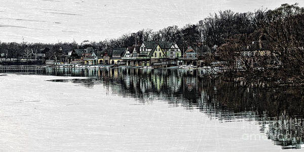 Philadelphia Poster featuring the photograph Boat House Row by Tom Gari Gallery-Three-Photography
