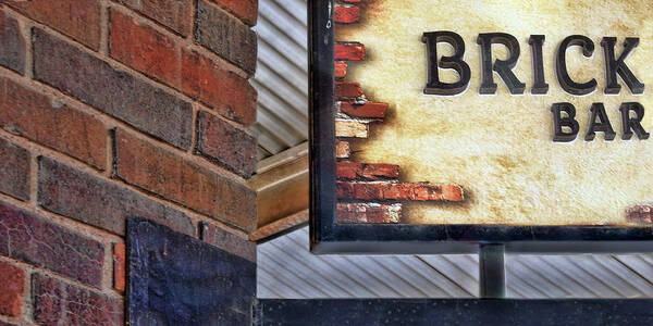 Brick Poster featuring the photograph Brick Bar by Nikolyn McDonald