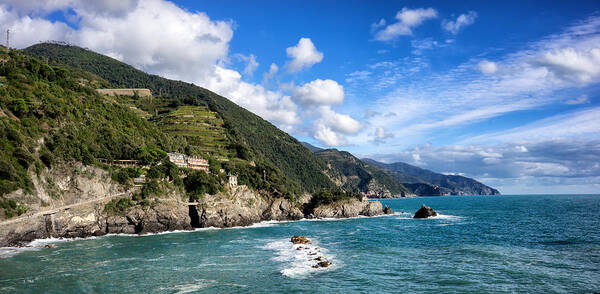 Coastline Poster featuring the photograph Cinque Terre Coastline by Weir Here And There