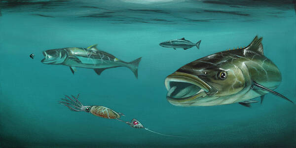Cobia Jig Poster by David Womack - Fine Art America