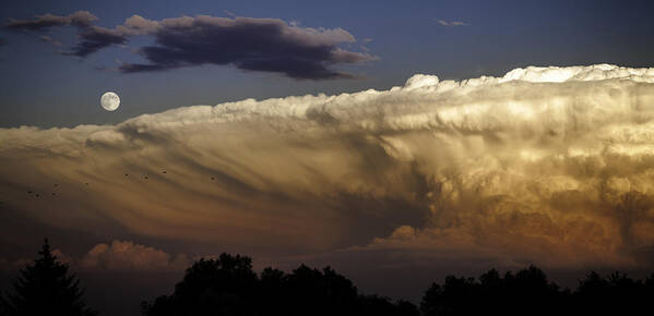 Cumulonimbus Cloud Poster featuring the photograph Cumulonimbus at Sunset by Jason Moynihan