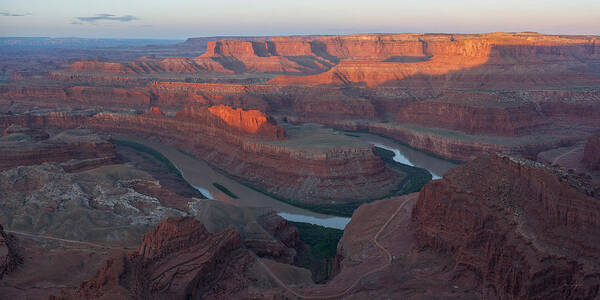 Dead Poster featuring the photograph Dead Horse Point Panorama by Aaron Spong