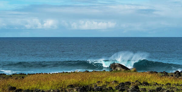 Easter Island Poster featuring the photograph Easter Island Surf by John Roach