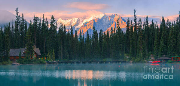 British Columbia Poster featuring the photograph Emerald Lake by Henk Meijer Photography