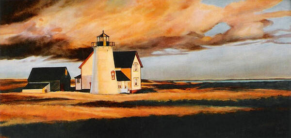 Cape Cod Poster featuring the painting Forgotten Light by Keith Gantos