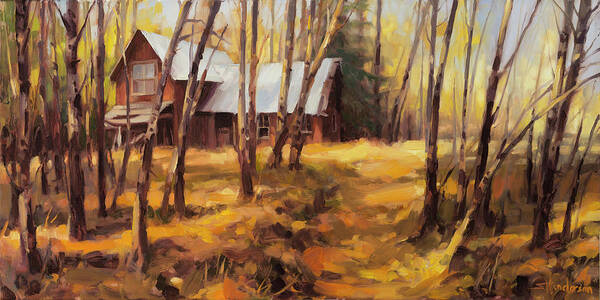 Country Poster featuring the painting Forgotten Path by Steve Henderson