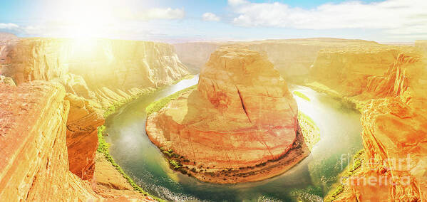 Horseshoe Bend Poster featuring the photograph Horseshoe Bend sunset by Benny Marty