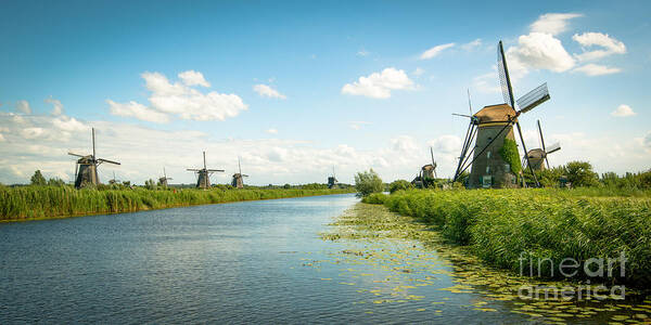 Europe Poster featuring the photograph idyllic Kinderdijk by Hannes Cmarits