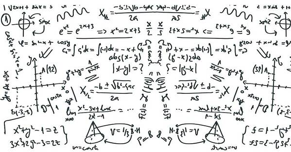 Math Equations Poster featuring the drawing It Figures... by Kim Kent