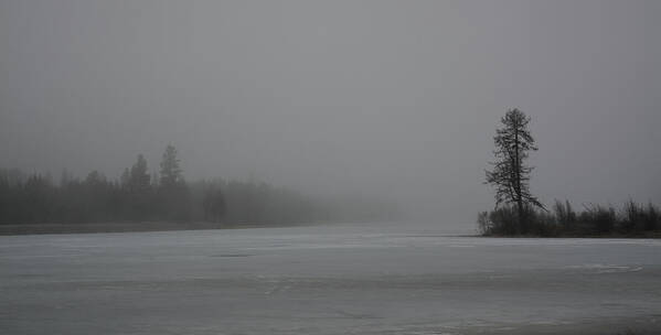 Lake Poster featuring the photograph Lake in Winter by Whispering Peaks Photography