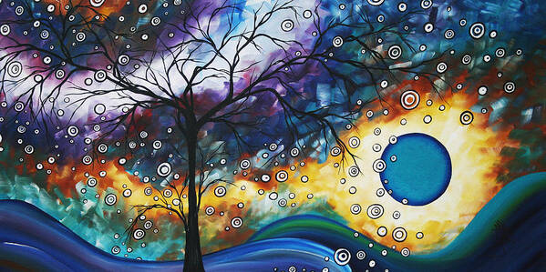 Wall Poster featuring the painting Love and Laughter by MADART by Megan Duncanson