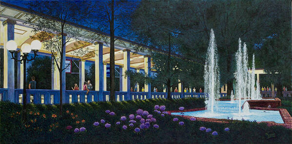 Muny Poster featuring the painting Meet Me at the Muny by Michael Frank