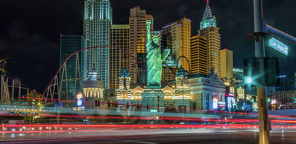  Poster featuring the photograph New York New York by Michael W Rogers