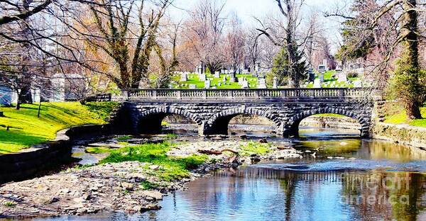#stone# Poster featuring the photograph Old Stone Bridge by Kathleen Struckle