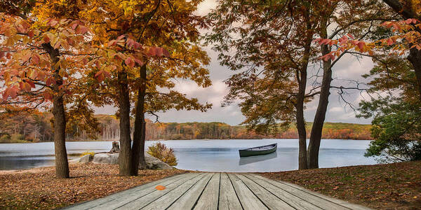 Lake Poster featuring the photograph On The Lake by Robin-Lee Vieira