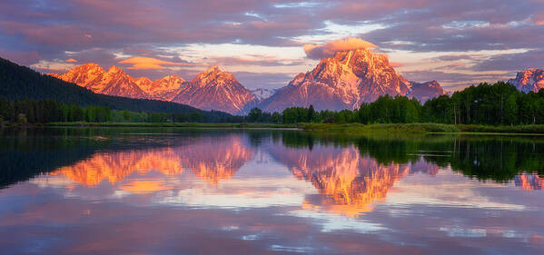 Grand Tetons Poster featuring the photograph Oxbow Magic by Darren White