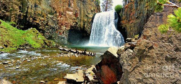 California Poster featuring the photograph Rainbow Falls 2 by Joe Lach