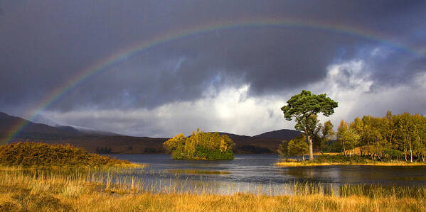 Scotland Poster featuring the photograph Rainbow Loch Tulla by John McKinlay