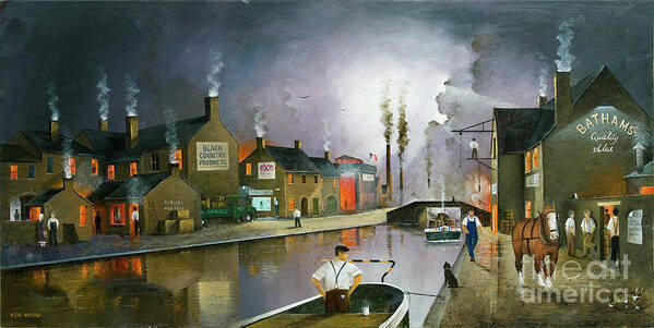 England Poster featuring the painting Reflections Of The Black Country - England by Ken Wood