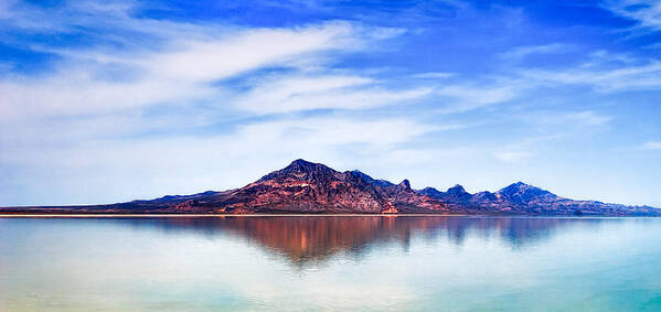 Utah Poster featuring the photograph Salt Lake Mountain by Robert FERD Frank