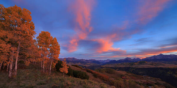 Aspen Poster featuring the photograph San Juan Sunset by Jared Perry 