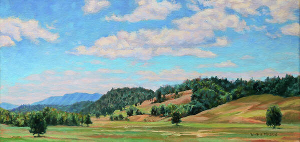 Serene Landscapes Poster featuring the painting Spacious Skies by Bonnie Mason