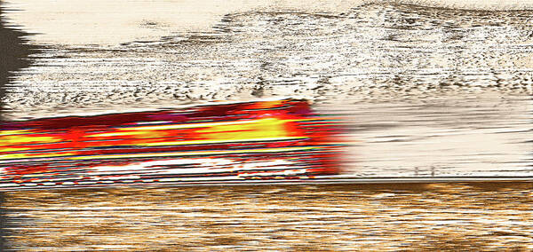 Trains Poster featuring the photograph Speeding Train 1 by Steve Ohlsen