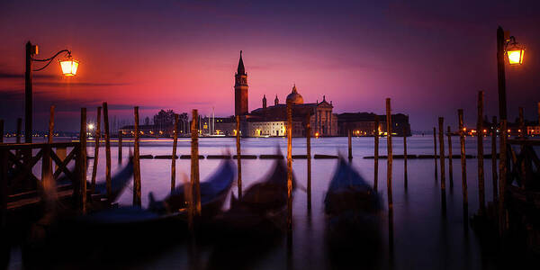 Venice Poster featuring the photograph St. Marks Panorama by Andrew Soundarajan