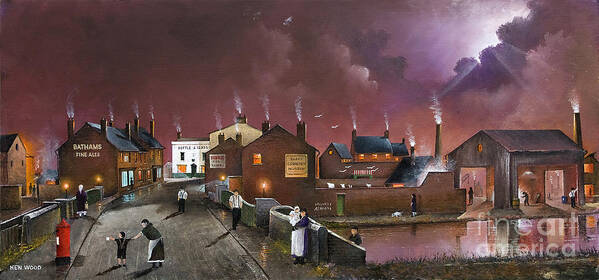 England Poster featuring the painting The Black Country Museum - England #2 by Ken Wood