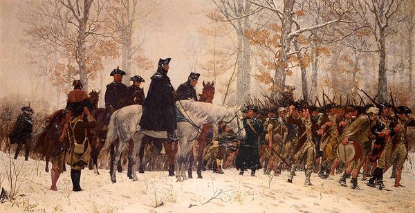 Painting Poster featuring the painting The March To Valley Forge by Mountain Dreams