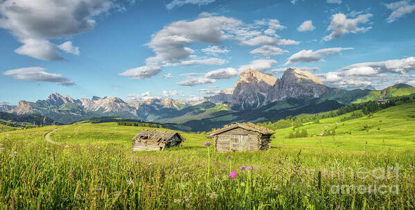 Alpe Di Siusi Poster featuring the photograph The Pearl of South Tyrol by JR Photography