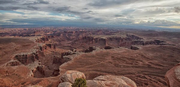 Canyonlands Poster featuring the photograph White Rim Overlook by Alan Vance Ley