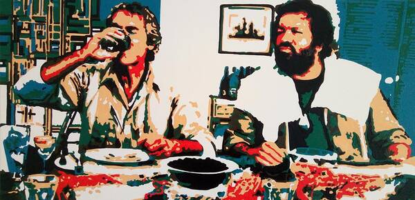Bud Spencer And Terence Hill Poster by Artista Fratta - Fine Art America