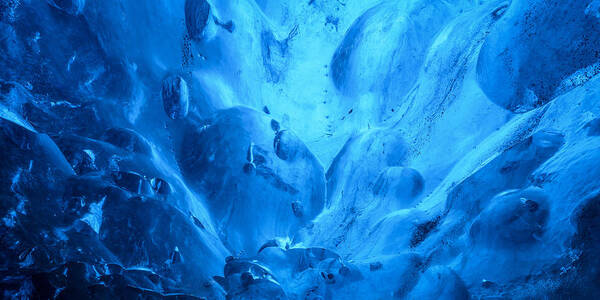 Abstract Poster featuring the photograph Abstract Ice Cave by Daniel F.